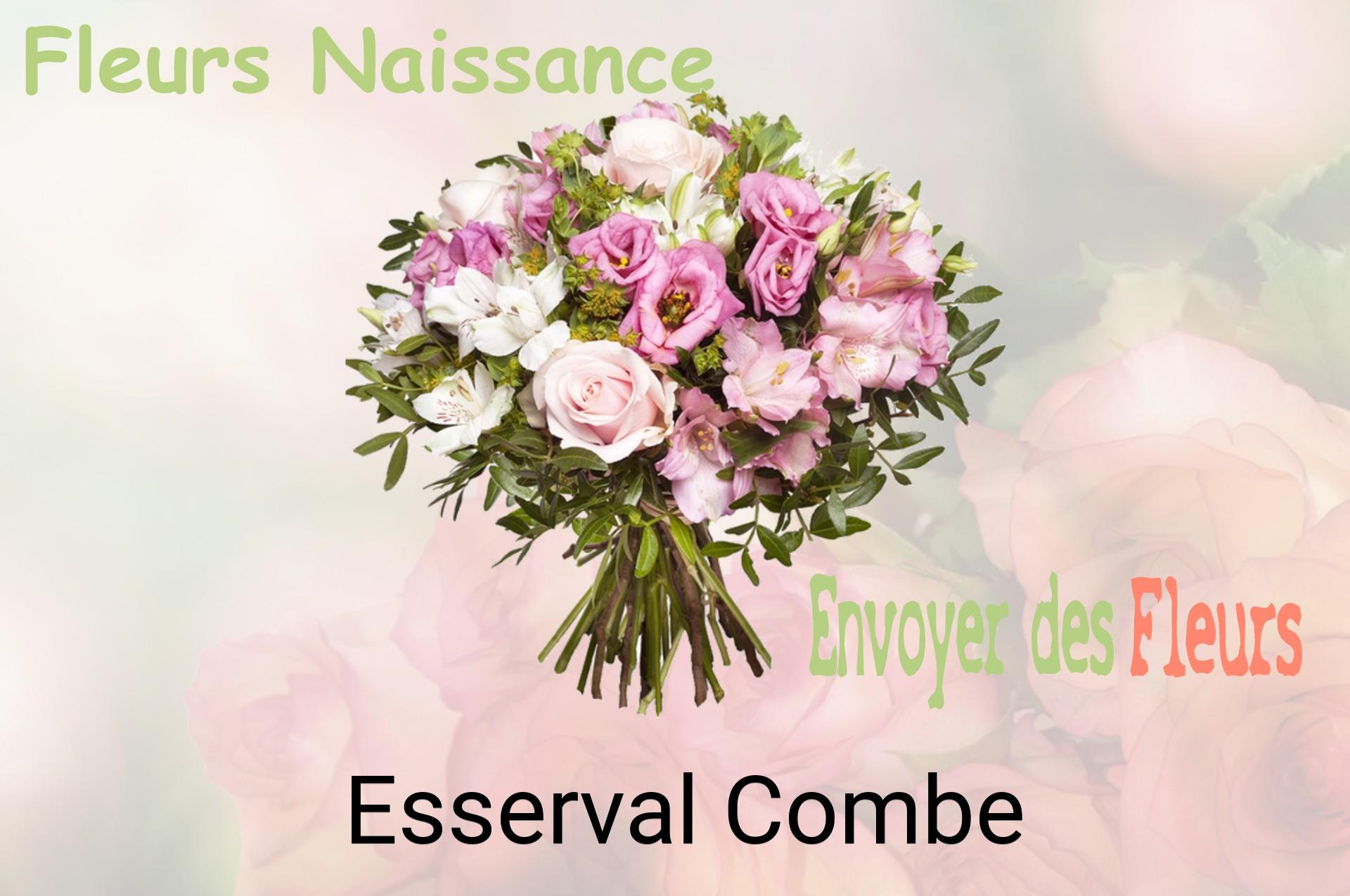 Bouquet de fleurs de naissance livré à Esserval-Combe